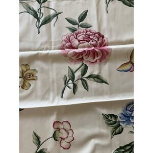 2 SCHUMACHER Floating Florals Butterflies Multicolor Cotton Samples 26"x26"